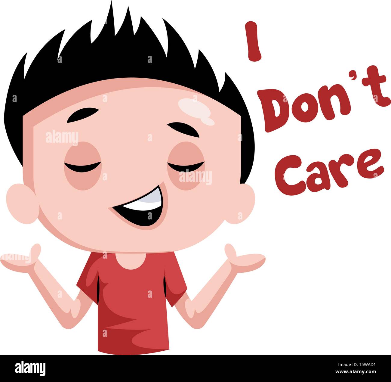I dont care hi-res stock photography and images - Alamy
