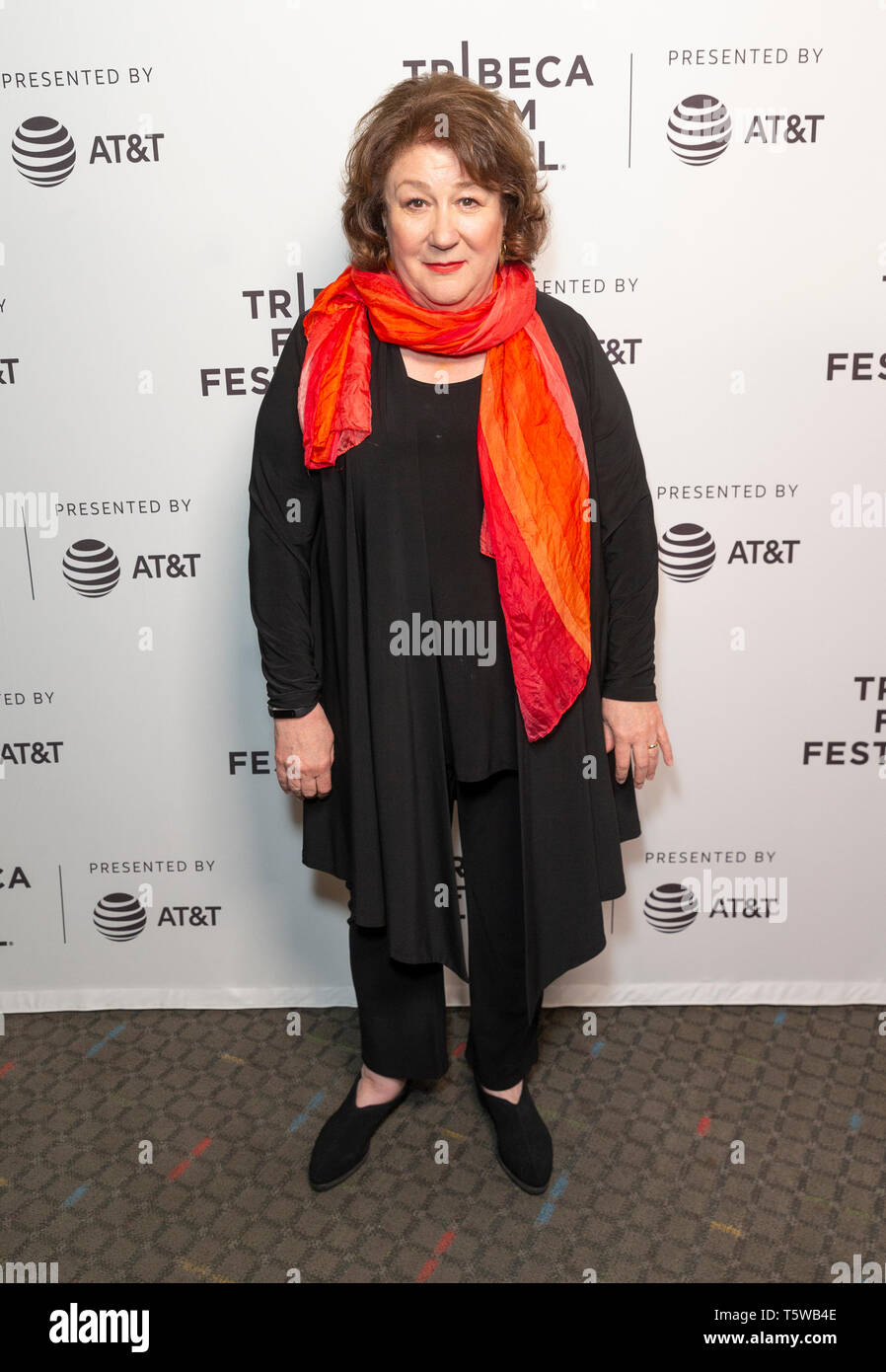 New York, NY - April 26, 2019: Margo Martindale attends the Blow The Man Down screening at Tribeca Film Festival at SVA Theatre Stock Photo