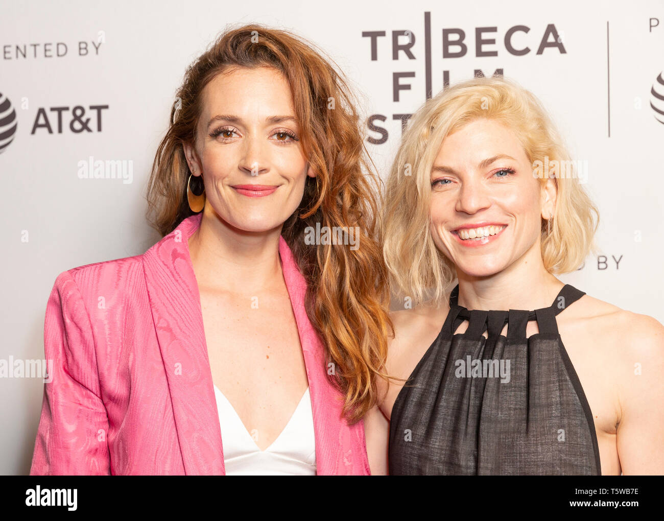 New York, NY - April 26, 2019: Danielle Krudy, Bridget Savage Cole attend the Blow The Man Down screening at Tribeca Film Festival at SVA Theatre Stock Photo