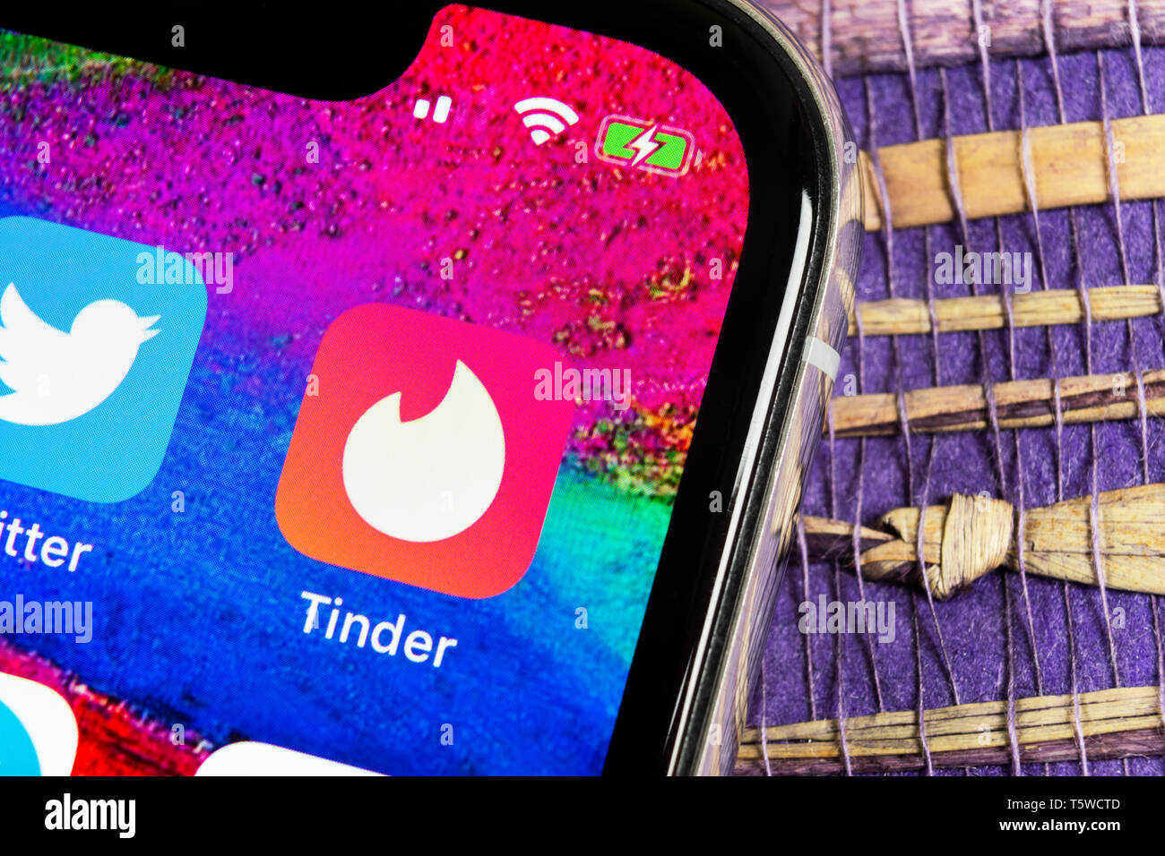 Helsinki Finland February 17 19 Tinder Application Icon On Apple Iphone X Screen Close Up Tinder App Icon Tinder Application Social Media Ico Stock Photo Alamy