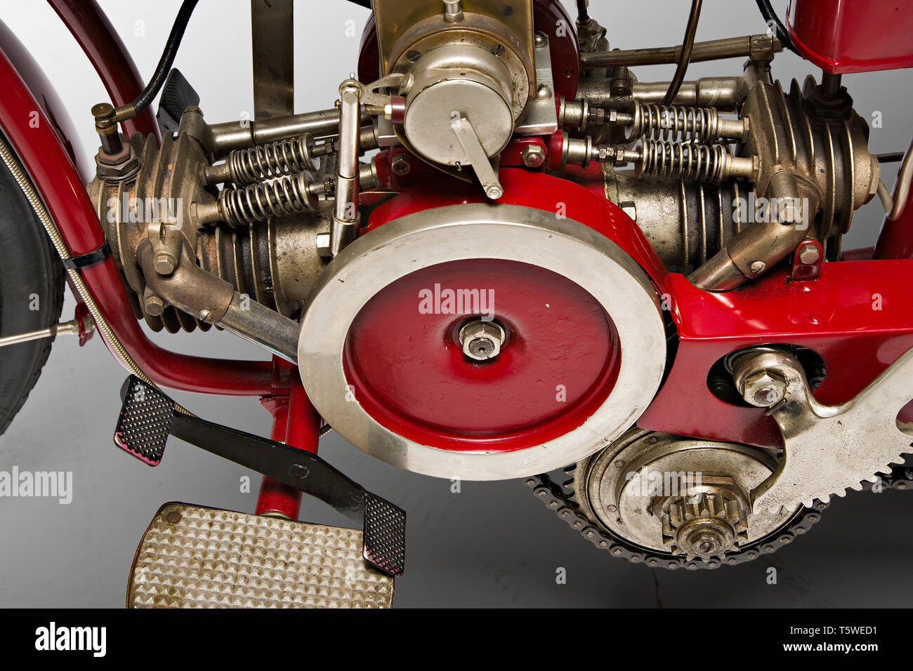 Moto d'epoca Indian Mod. "0". Motore. Marca: Indian modello: 0 nazione: U.S.A. - Springfield anno: 1916 condizioni: restaurata cilind Stock Photo