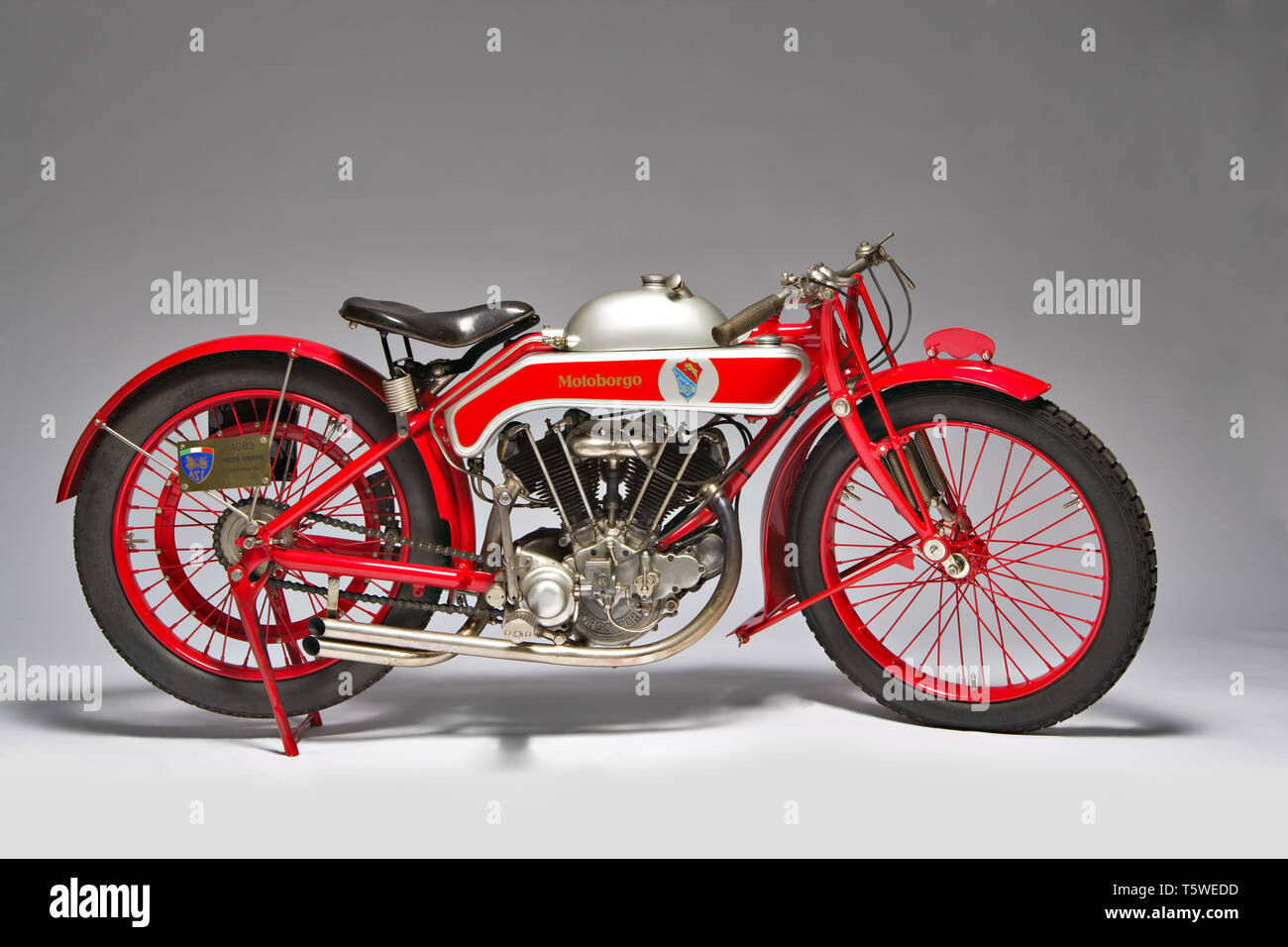 Moto d'epoca Motoborgo 500 fabbrica: Borgo modello: 500 fabbricata in: Italia - Torino anno di costruzione: 1922 condizioni: restaura Stock Photo
