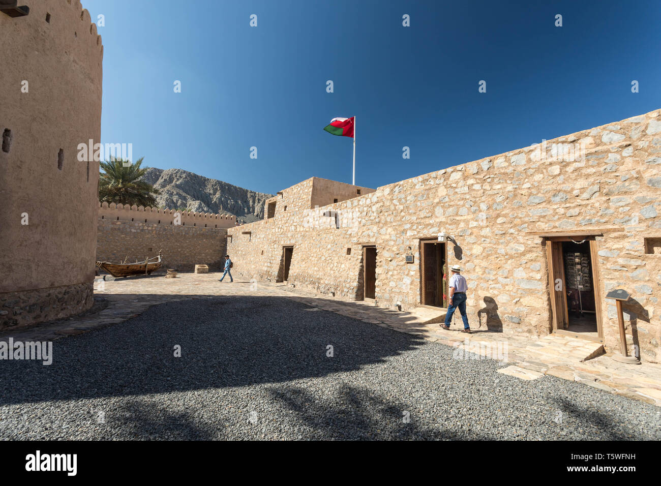 Khasab Fort in Khasab on the Musandam Peninsula in Oman Stock Photo