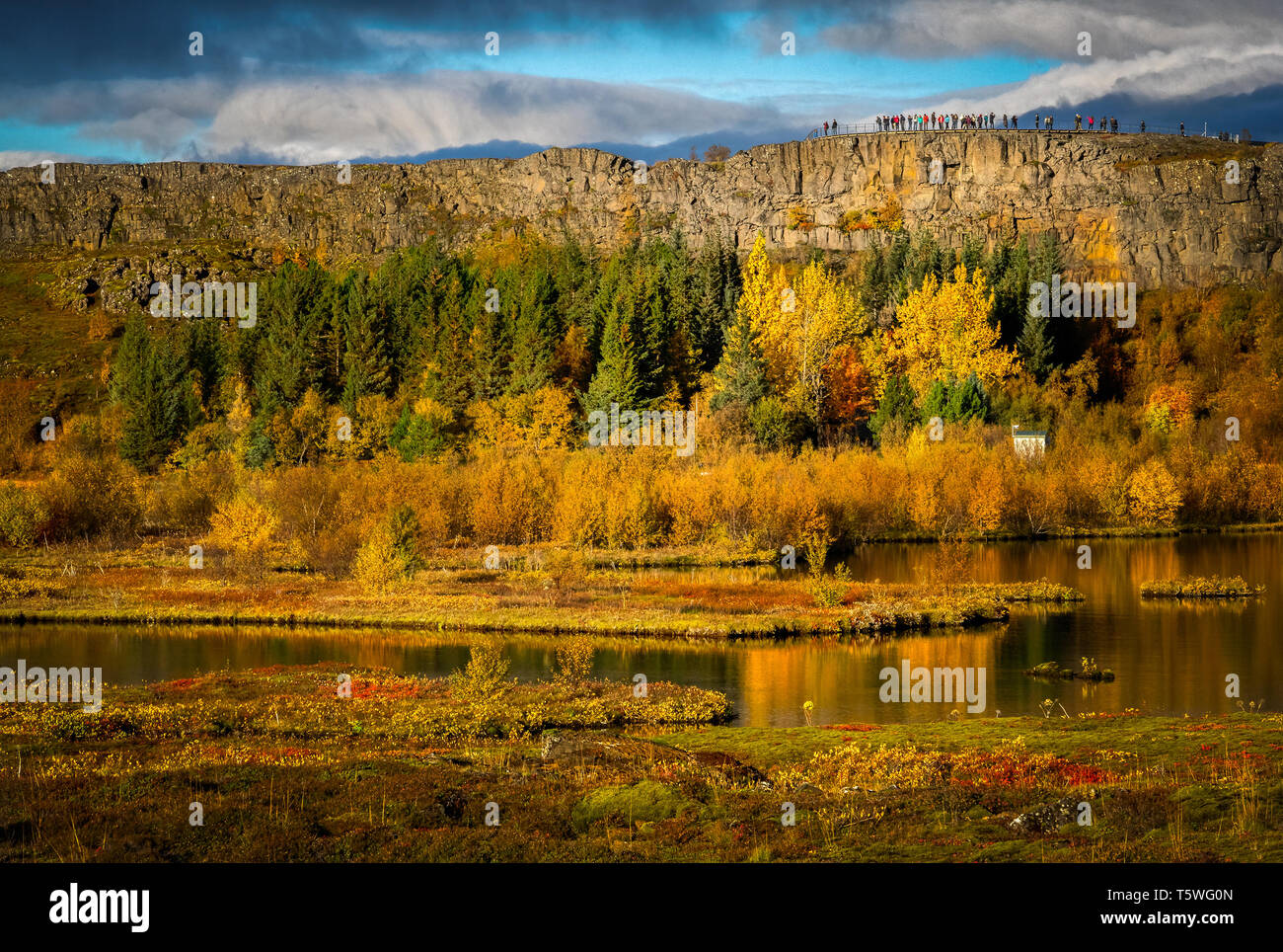 Thingvellir National Park, Iceland in Autumn Stock Photo - Alamy