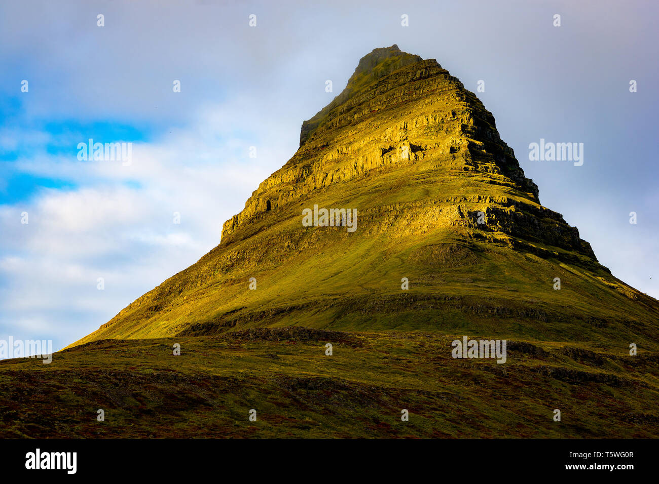 Kirkjufell (463m) is a beautifully shaped and a symmetric, free