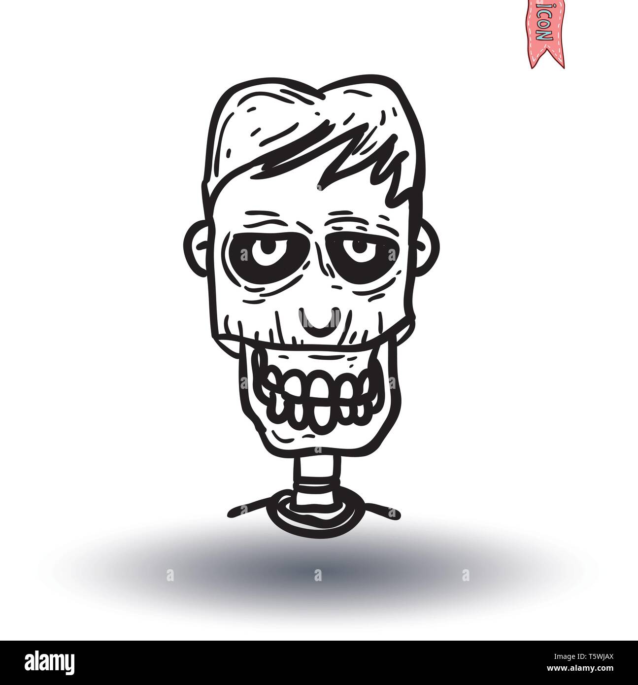 Cartoon Zombie Child Coloring Page Outline Sketch Drawing Vector, Easy  Zombie Drawing, Easy Zombie Outline, Easy Zombie Sketch PNG and Vector with  Transparent Background for Free Download