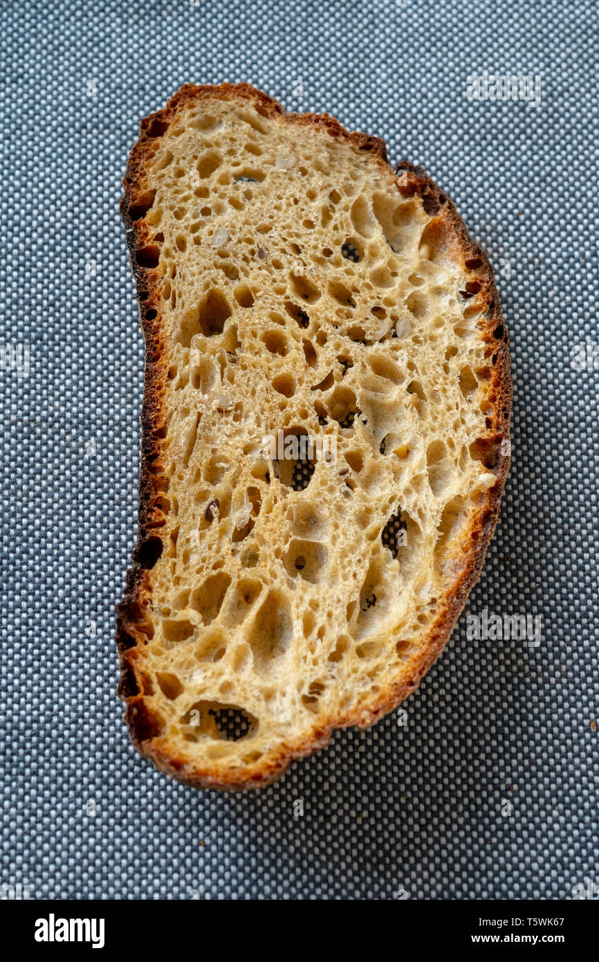 Sourdough Bread Slice Stock Photo Alamy
