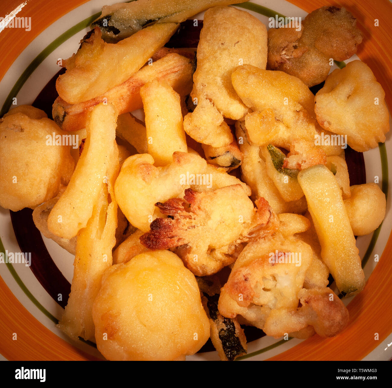 Italy Sicily Battered vegetables Stock Photo Alamy