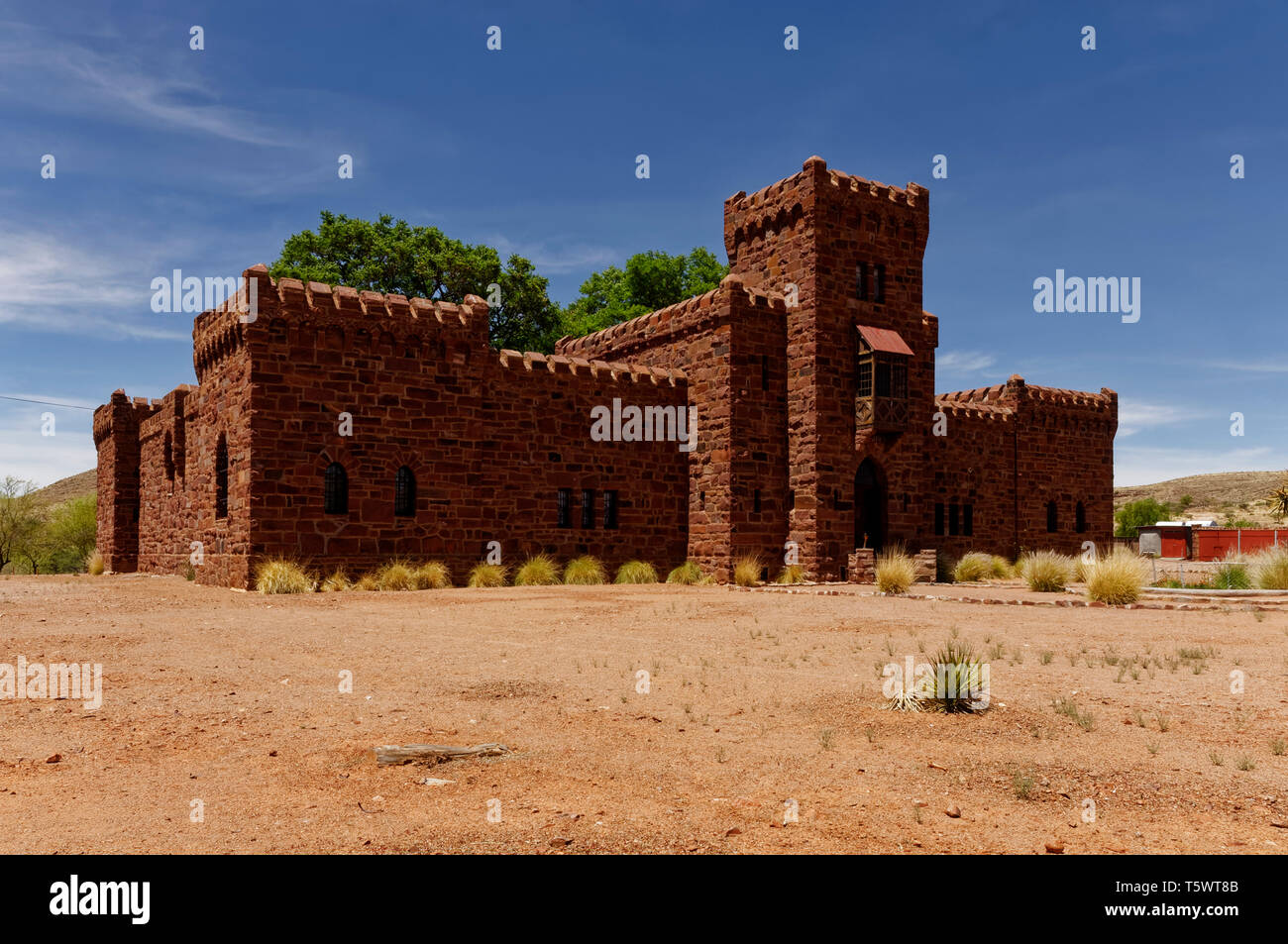 Duwisib Castle in Namib Desert near Maltahöhe, Maltahöhe District, Hardap Region, Namibia Stock Photo