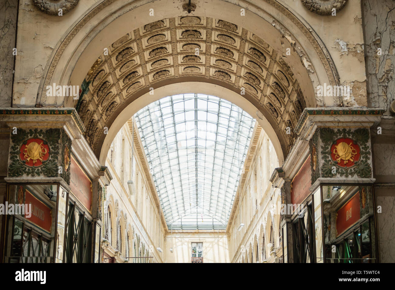 Passage in the gallery Bordelaise rue Sainte Catherine in Bordeaux Stock Photo