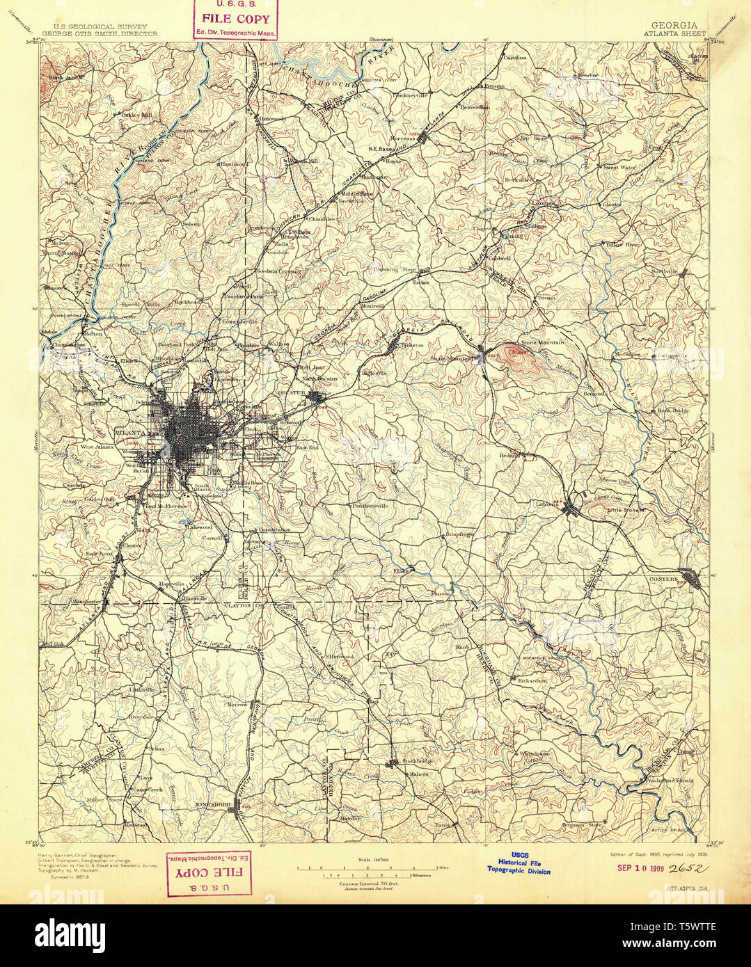 Map Of Atlanta Georgia High Resolution Stock Photography and Images - Alamy