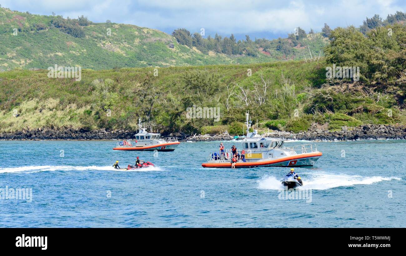 Kauai Ocean Safety and Lifeguard Services transport simulated victims