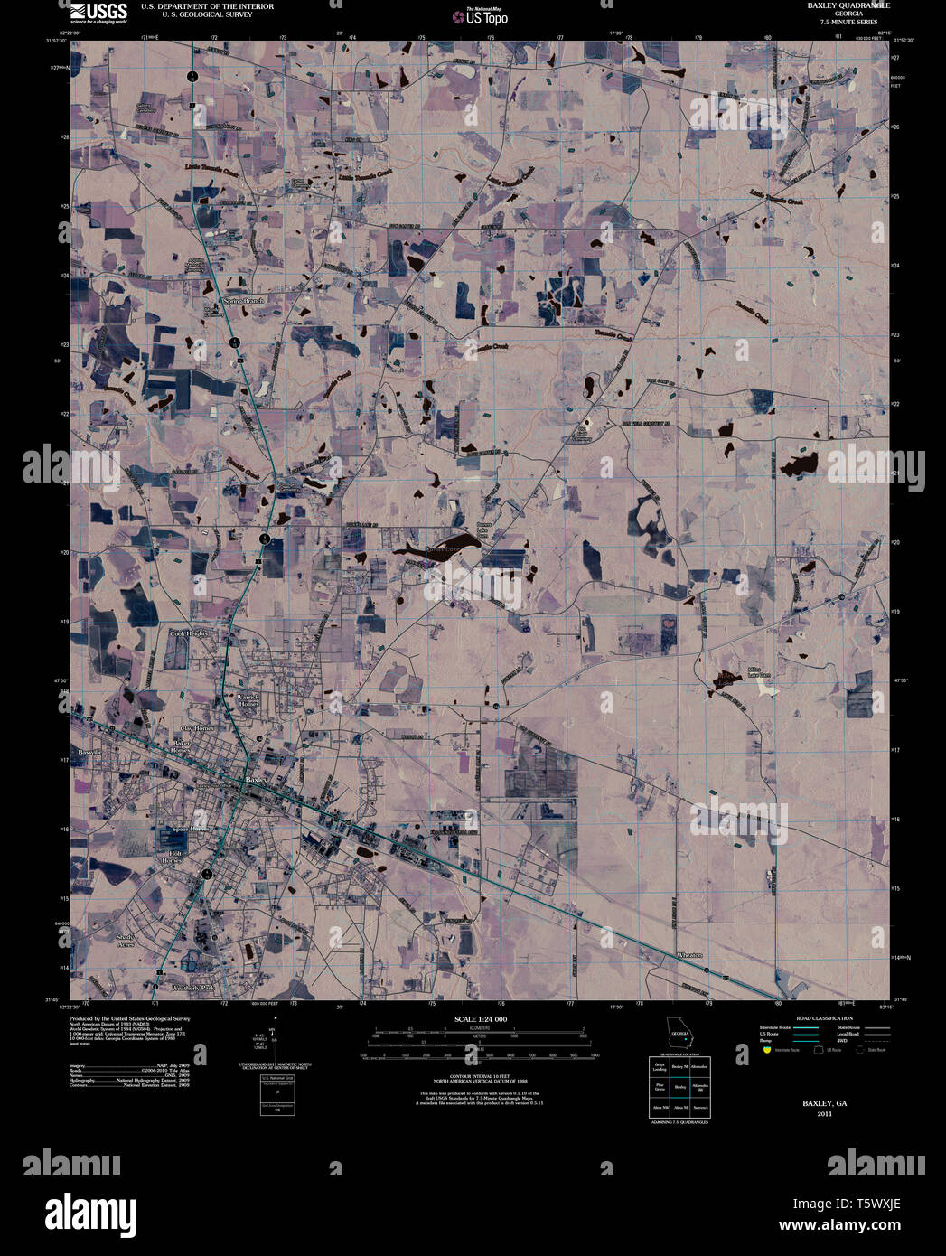 Baxley map hires stock photography and images Alamy