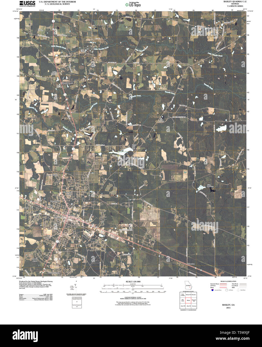 Map of baxley hires stock photography and images Alamy