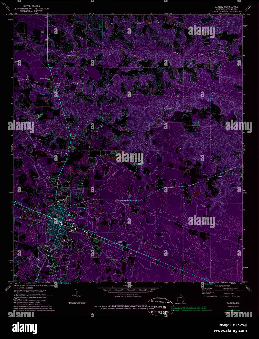 Map of baxley hires stock photography and images Alamy