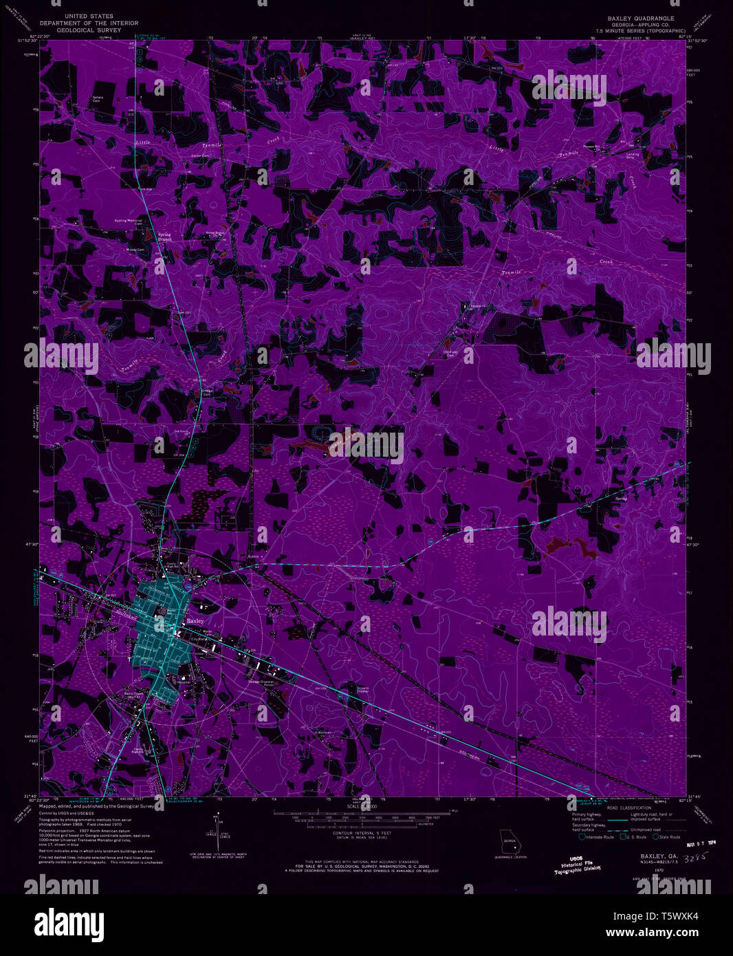 Baxley map hires stock photography and images Alamy