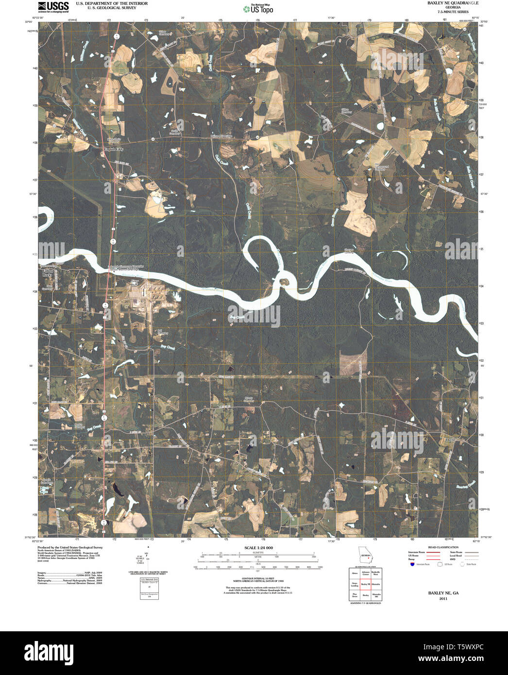 Map of baxley hires stock photography and images Alamy