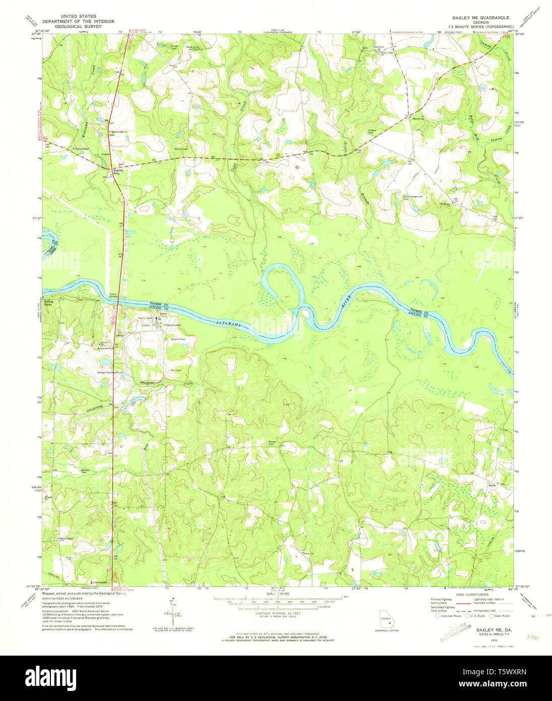 Map of baxley Cut Out Stock Images & Pictures Alamy