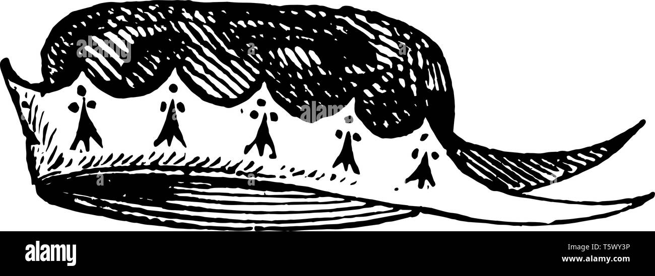 Cap of Maintenance is a ceremonial crimson velvet cap, vintage line