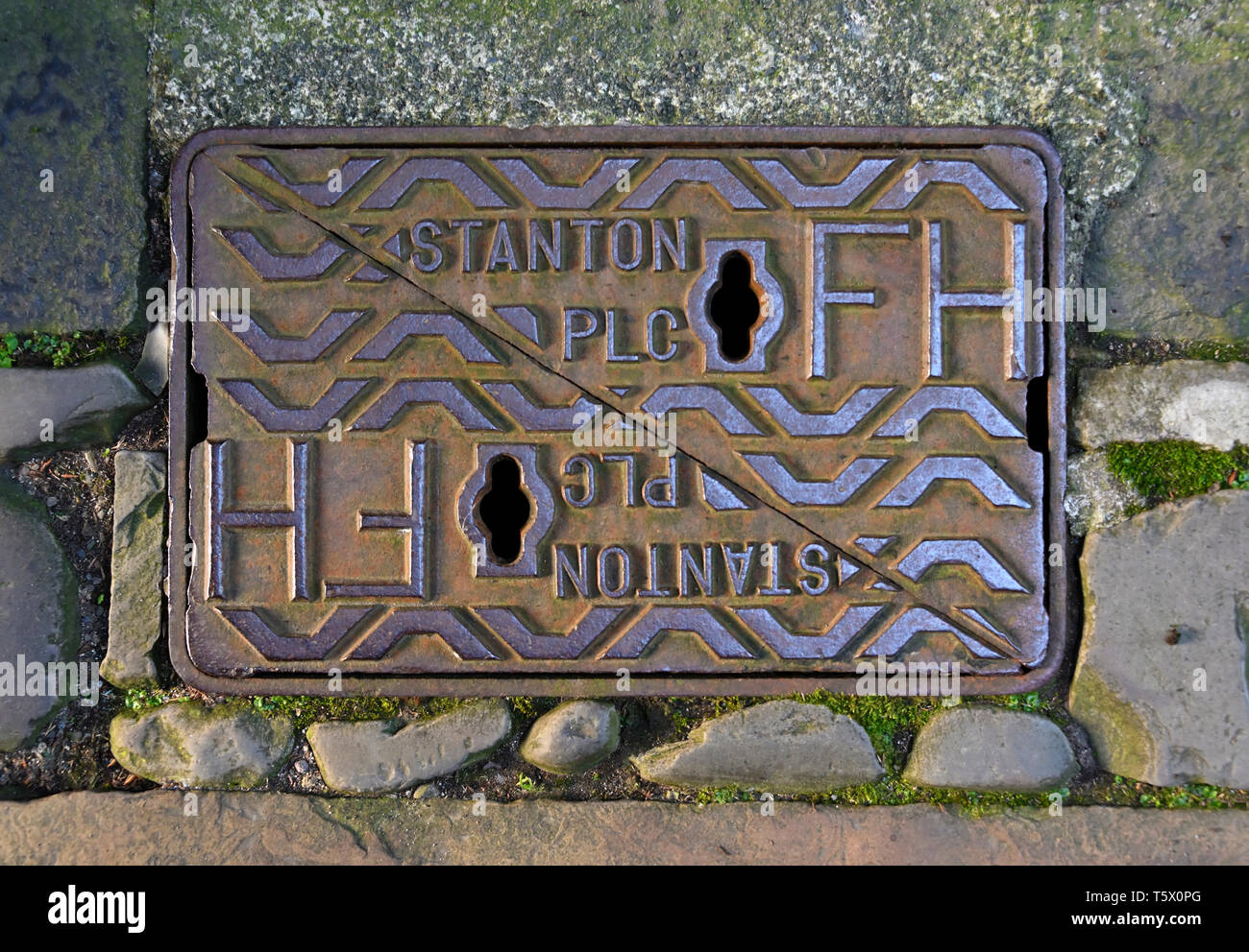Cast Iron Fire Hydrant Cover. Stanton PLC Stock Photo Alamy