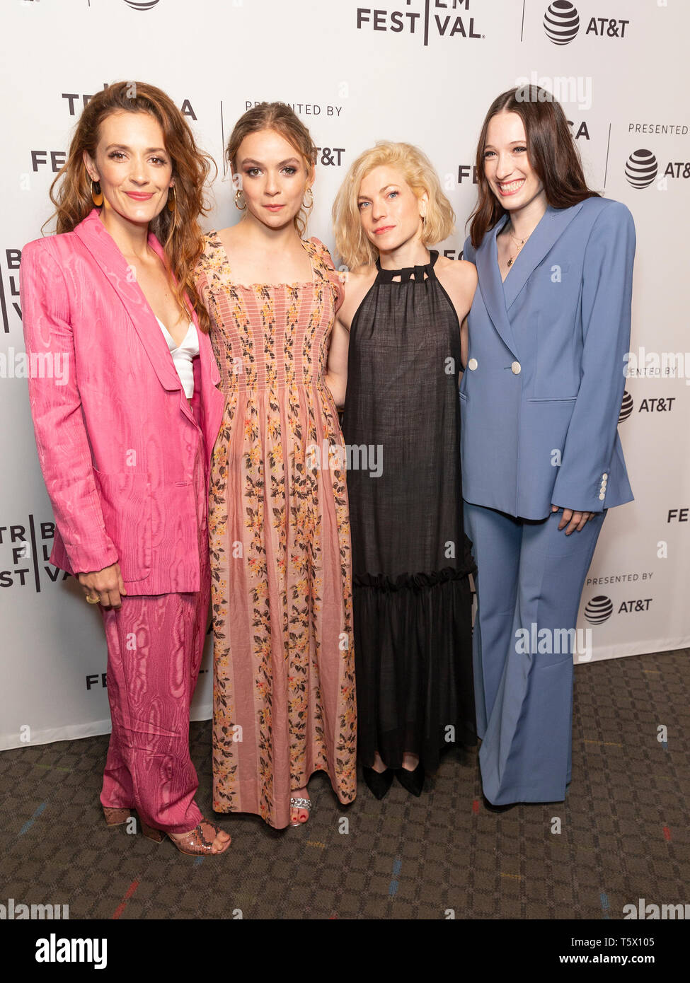 New York, United States. 26th Apr, 2019. Danielle Krudy, Morgan Saylor, Bridget Savage Cole, Sophie Lowe attend the Blow The Man Down screening at Tribeca Film Festival at SVA Theatre Credit: Lev Radin/Pacific Press/Alamy Live News Stock Photo