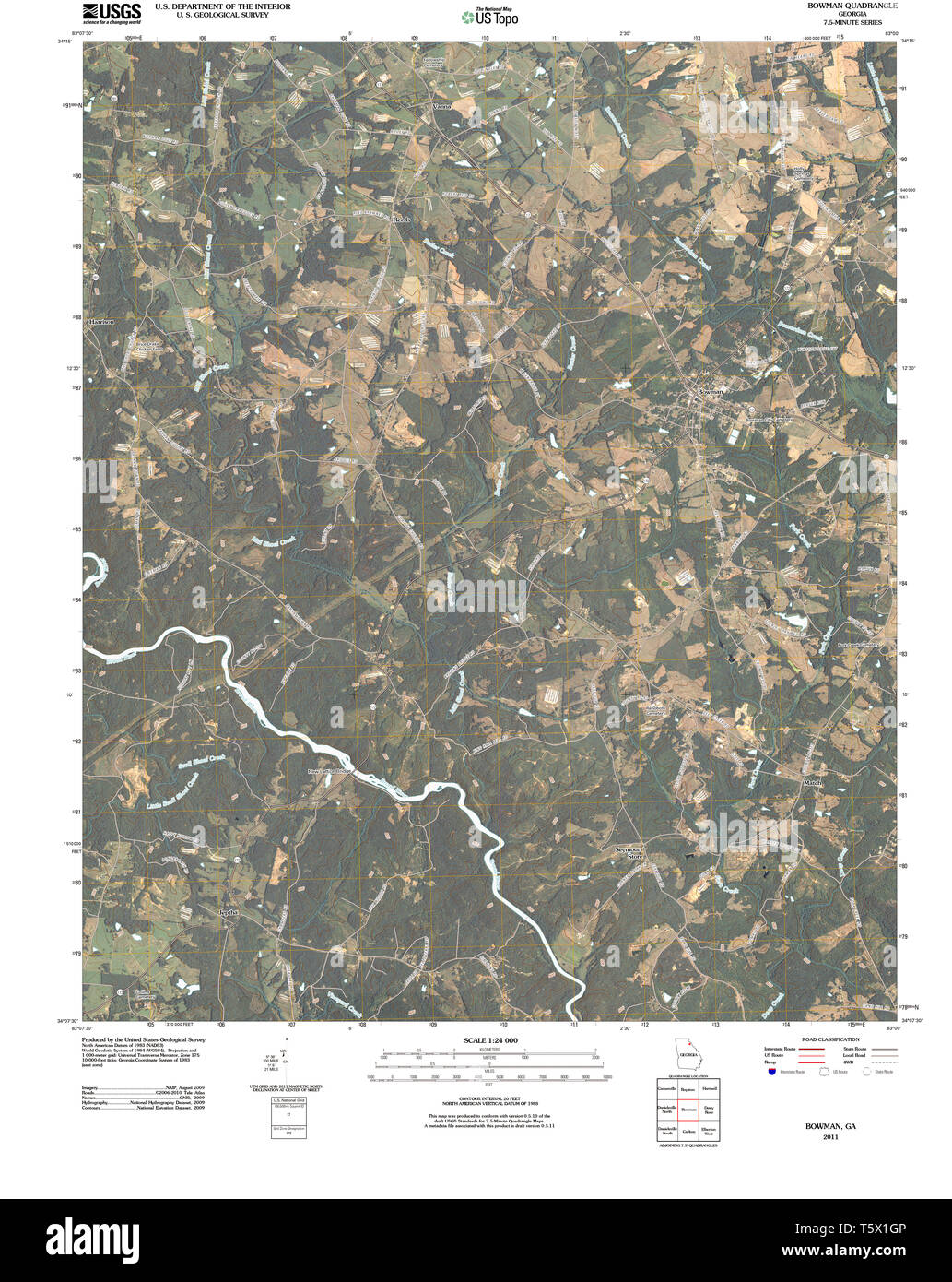 Map of bowman hires stock photography and images Alamy