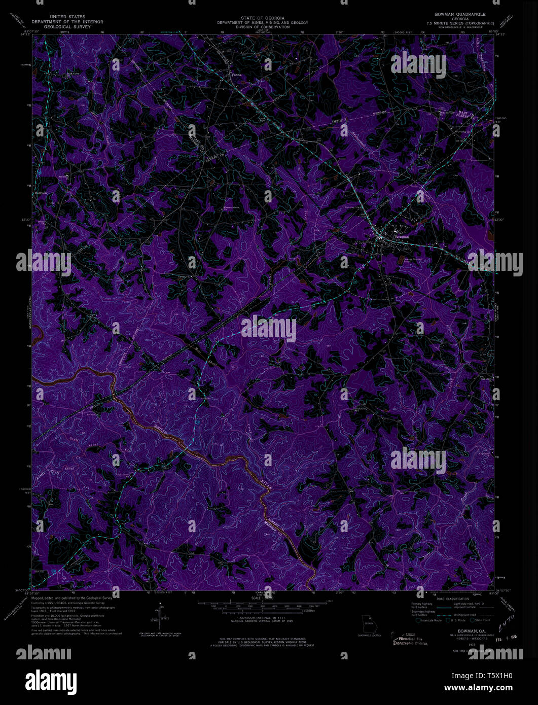 Map of bowman hires stock photography and images Alamy