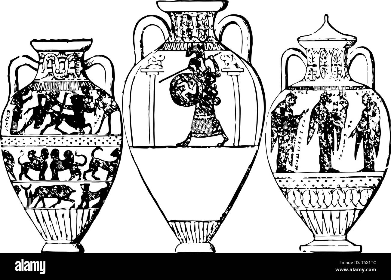Греческая амфора рисунок
