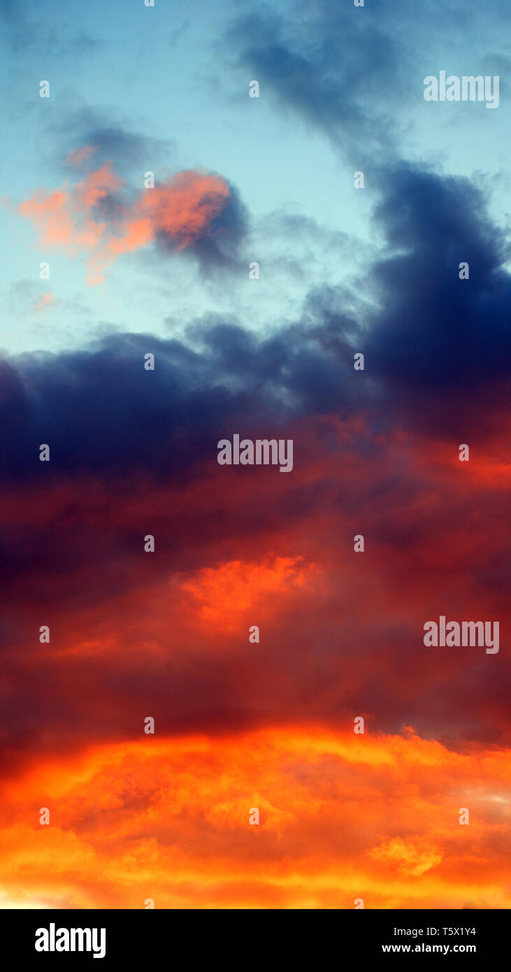 sunset sky at summer Stock Photo - Alamy