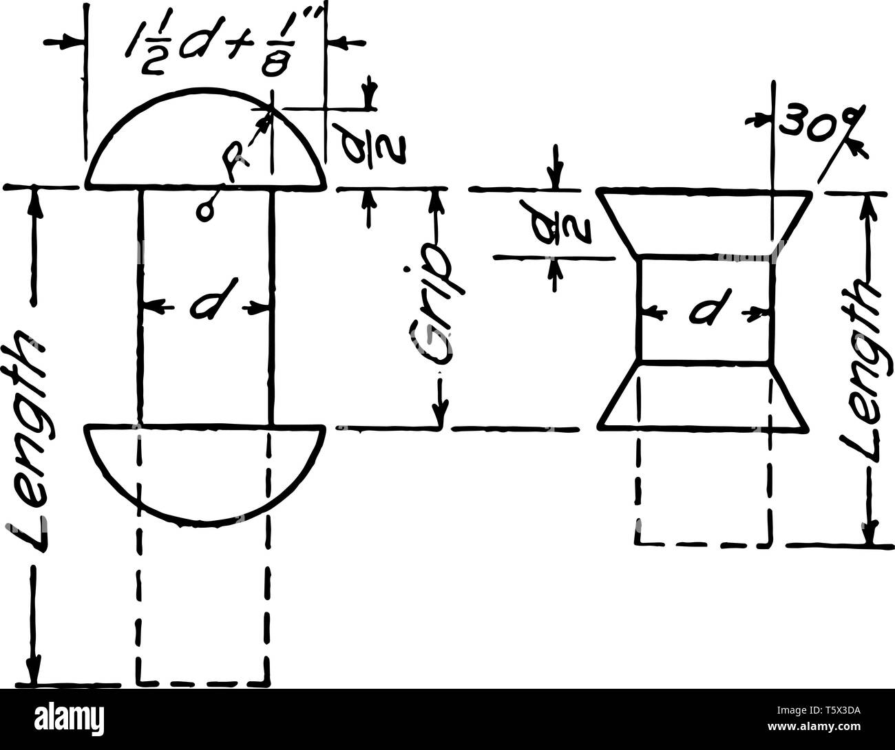 Large View of Riveting for Drawing is the rivets for Osborn symbol