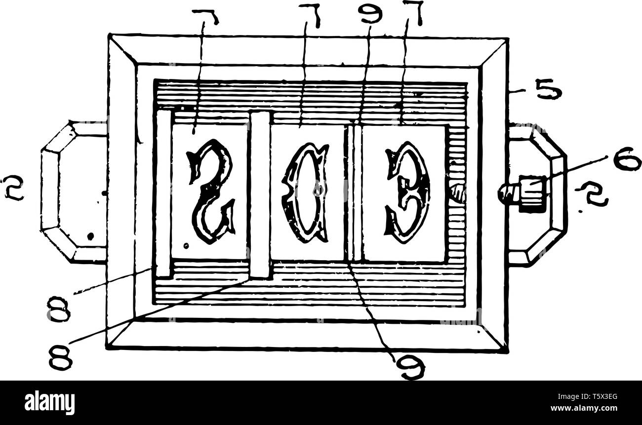 This illustration represents Embossing Die which used for producing