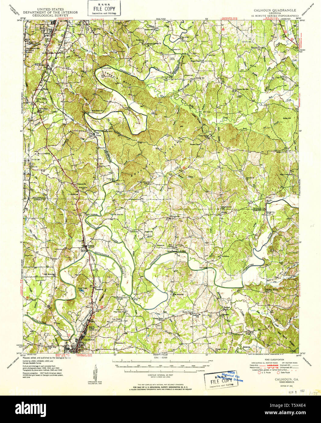 Calhoun map hires stock photography and images Alamy