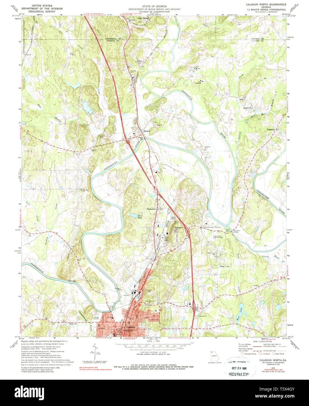 Calhoun map hires stock photography and images Alamy