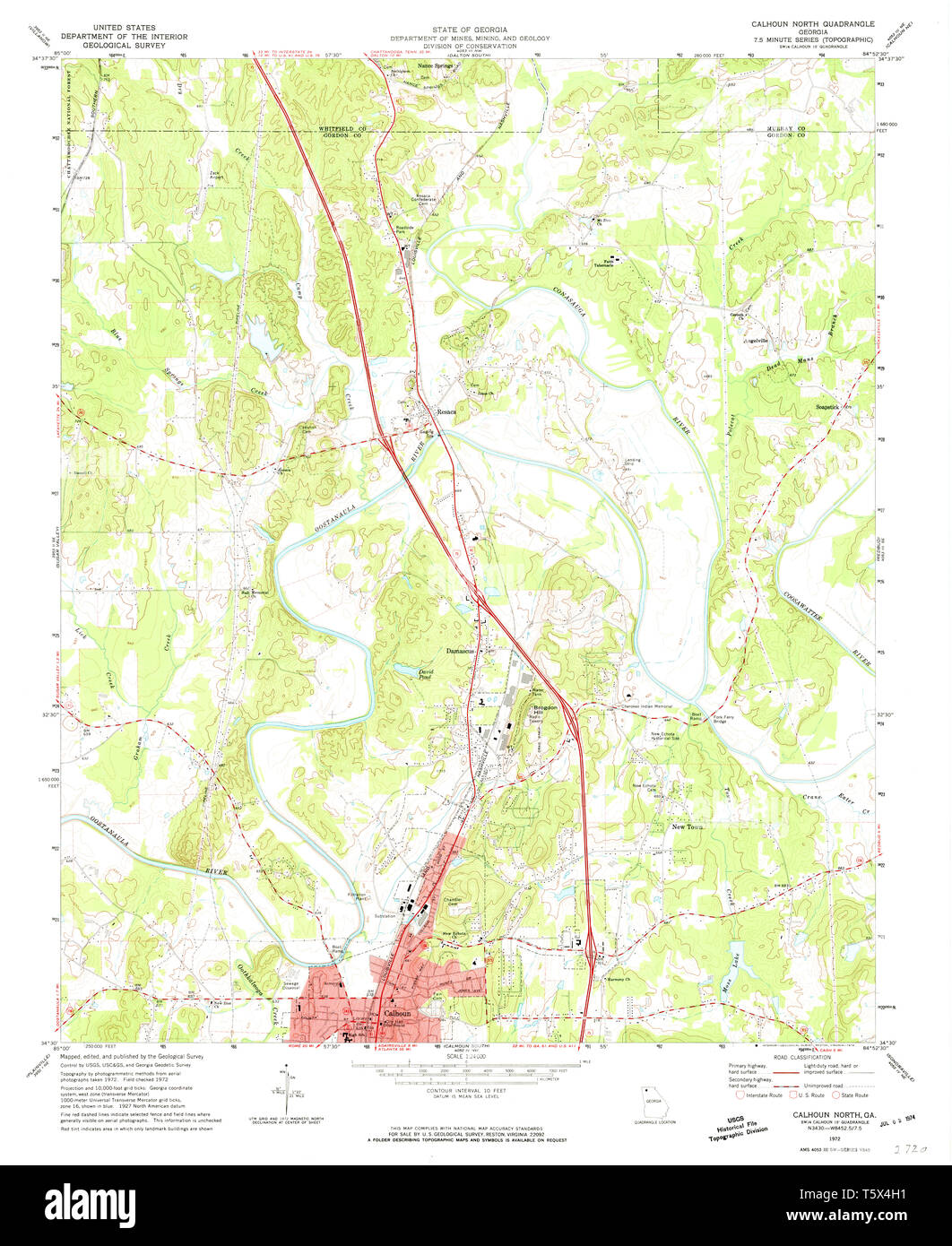Calhoun map hires stock photography and images Alamy