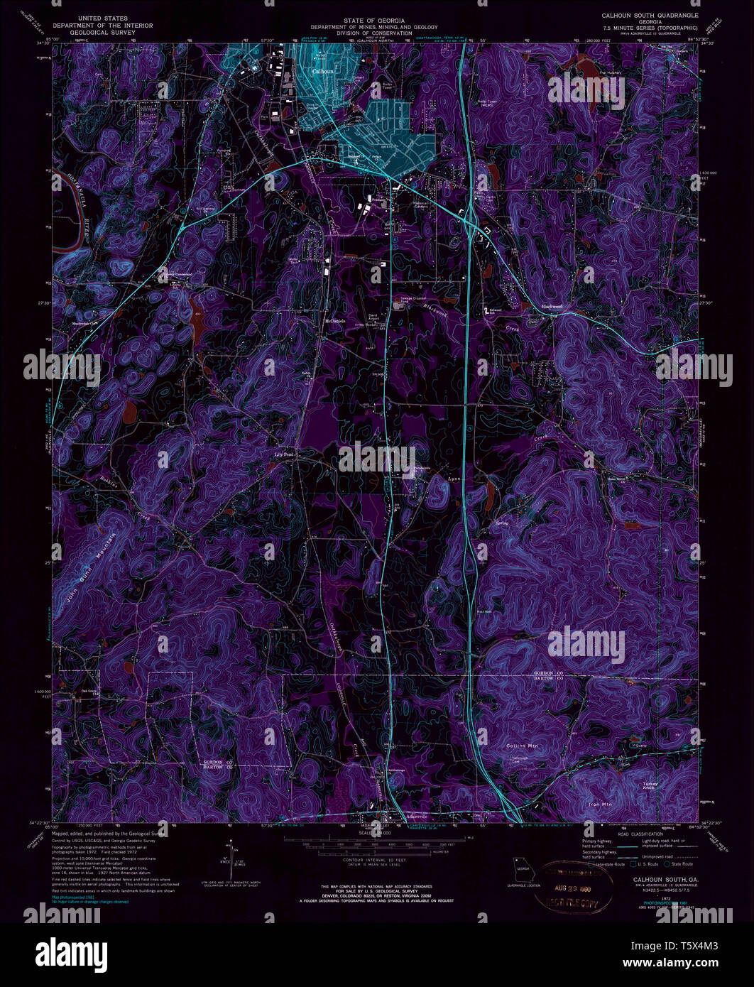 Calhoun map hires stock photography and images Alamy