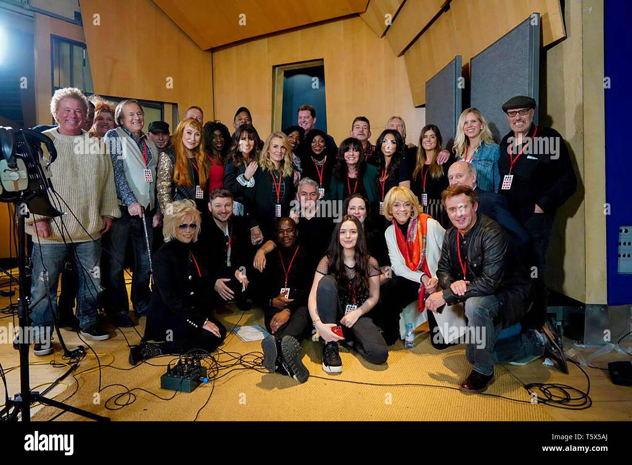 Celebrities Gather For Recording Of Single Cover Of He Ain't Heavy, He's My Brother, London, United Kingdom, 16th February 2019 Credit Nicky Cook Stock Photo