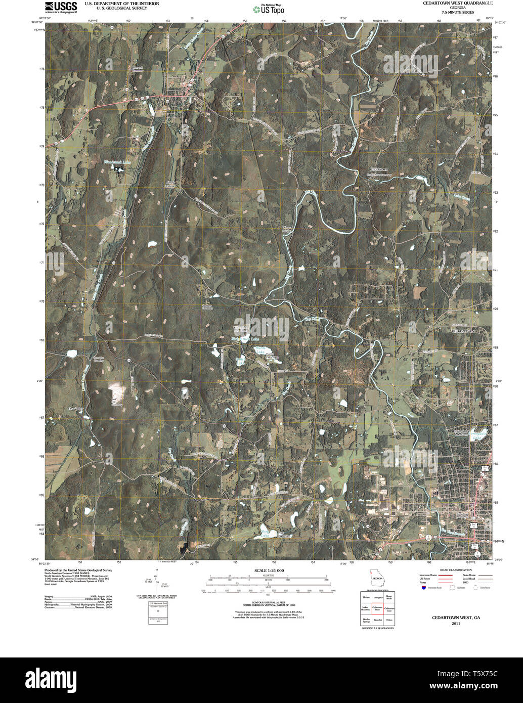 Map of cedartown hires stock photography and images Alamy