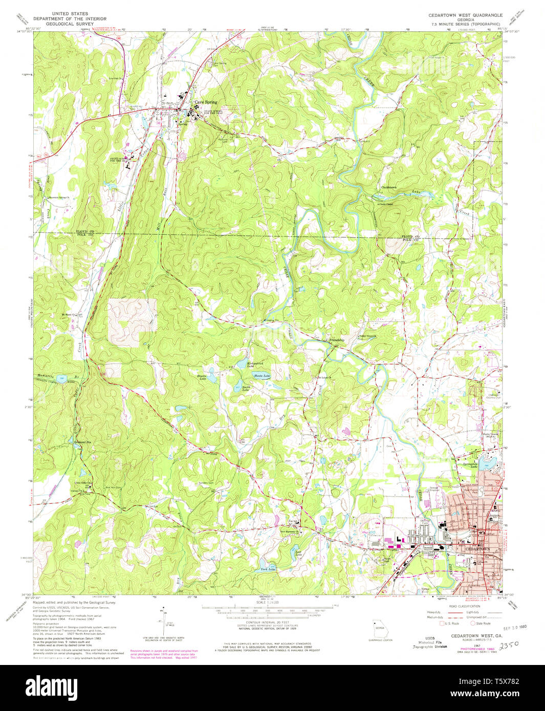 Map of cedartown Cut Out Stock Images & Pictures Alamy