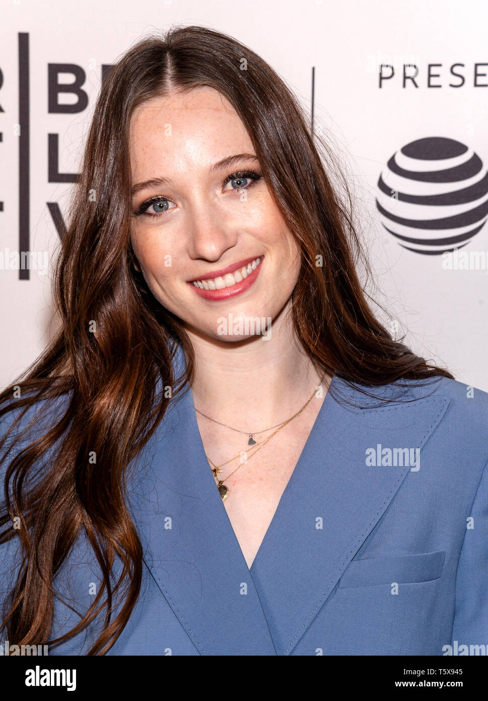New York, NY - April 26, 2019: Sophie Lowe attends the 'Blow The Man Down' screening during the 2019 Tribeca Film Festival at SVA Theater Stock Photo