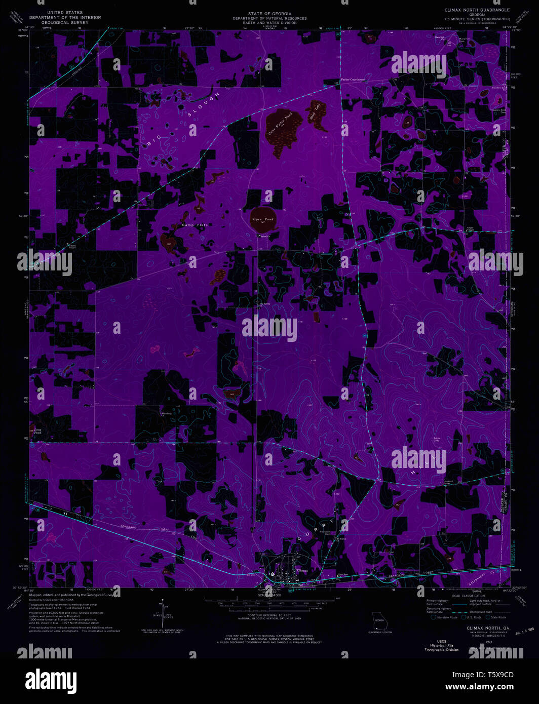 Map of climax hires stock photography and images Alamy