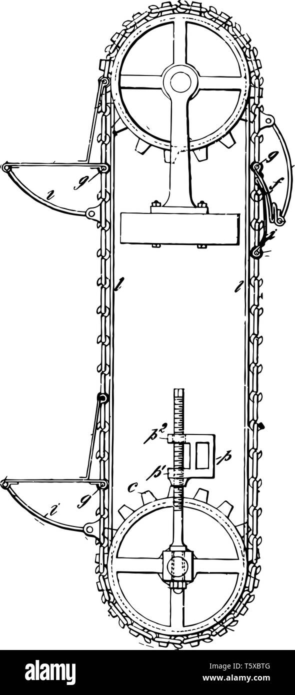 This illustration represents a belt conveyor is made up of two or more