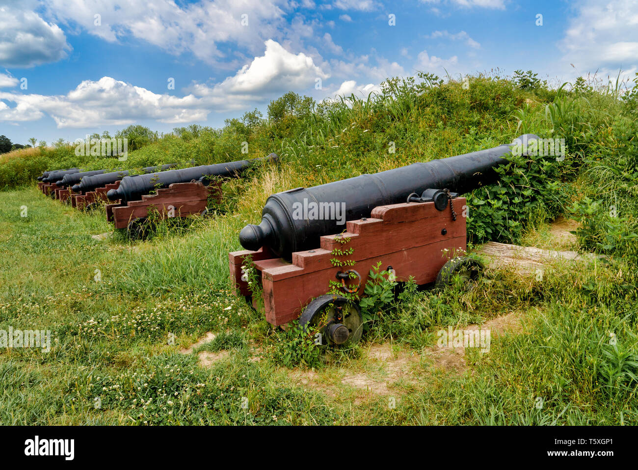 Battle of Yorktown, 1781. US forces bombarded the British from this