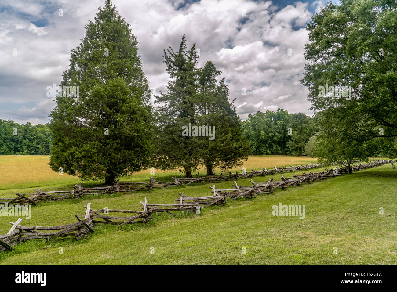 Surrender Field at Yorktown Va. where the forces of Cornwallis