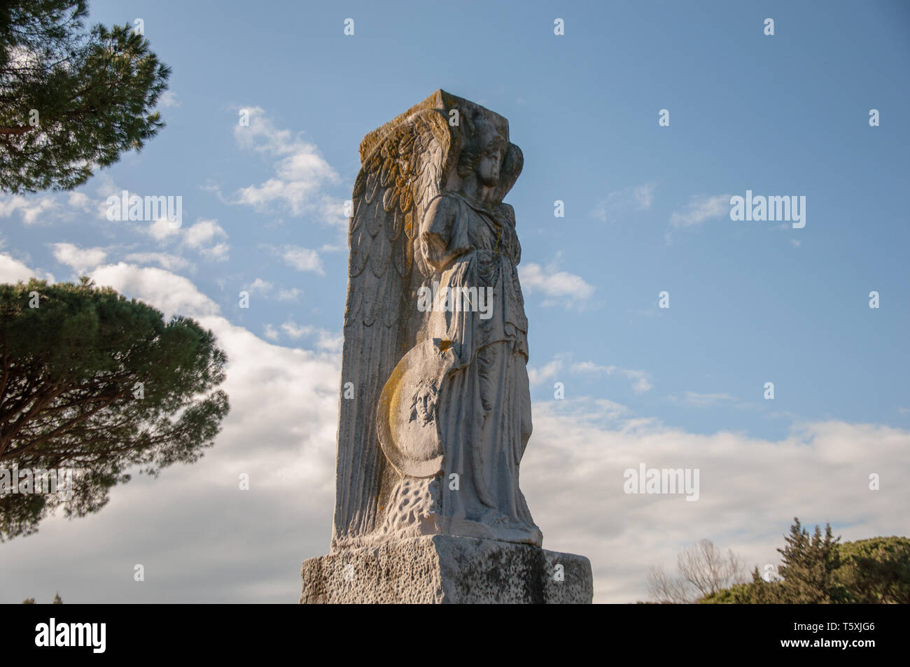 Roman statue, the goddess of victory Stock Photo Alamy
