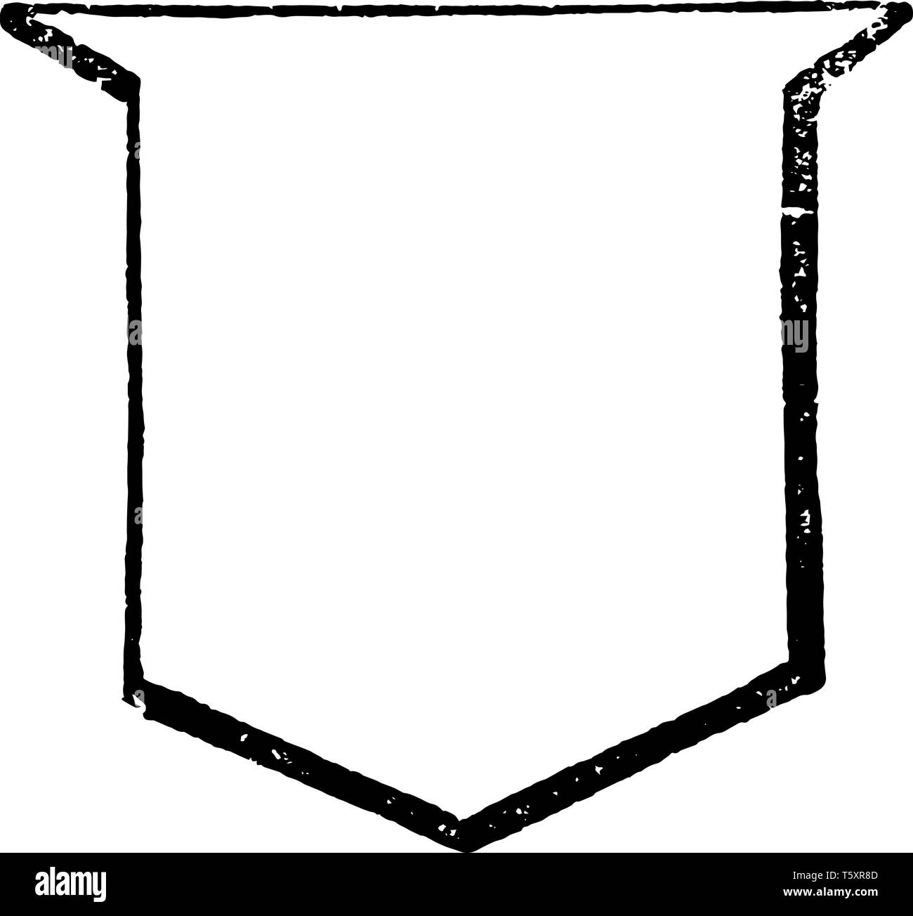 Argent is a French word for silver, vintage line drawing or engraving illustration Stock Vector