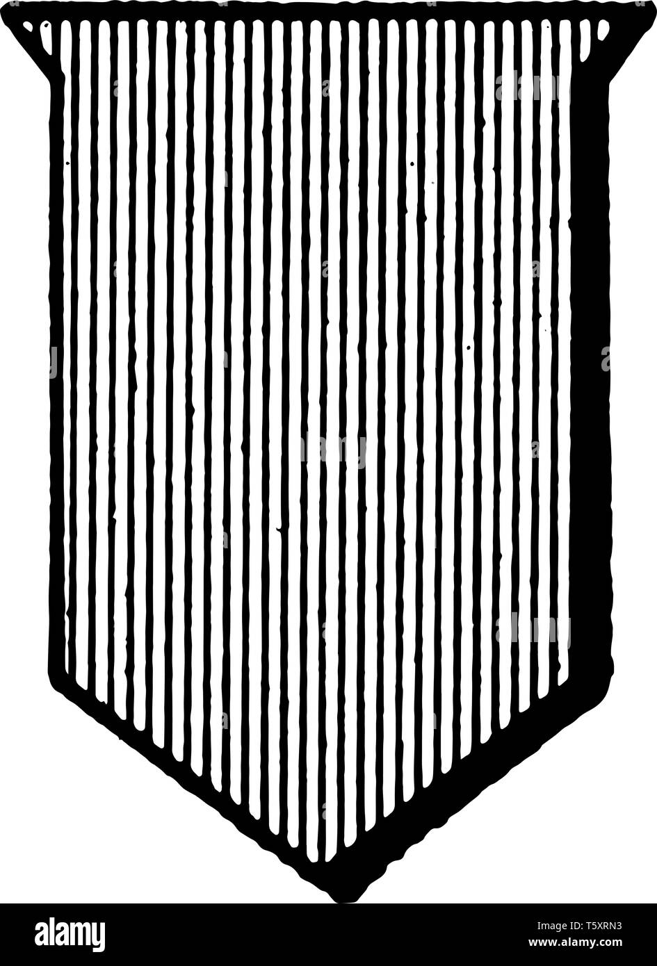 Gules Shield Color are represented by vertical lines, vintage line drawing  or engraving illustration Stock Vector Image & Art - Alamy