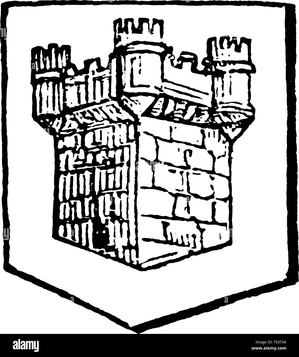 Turrets of the white tower Stock Vector Images Alamy