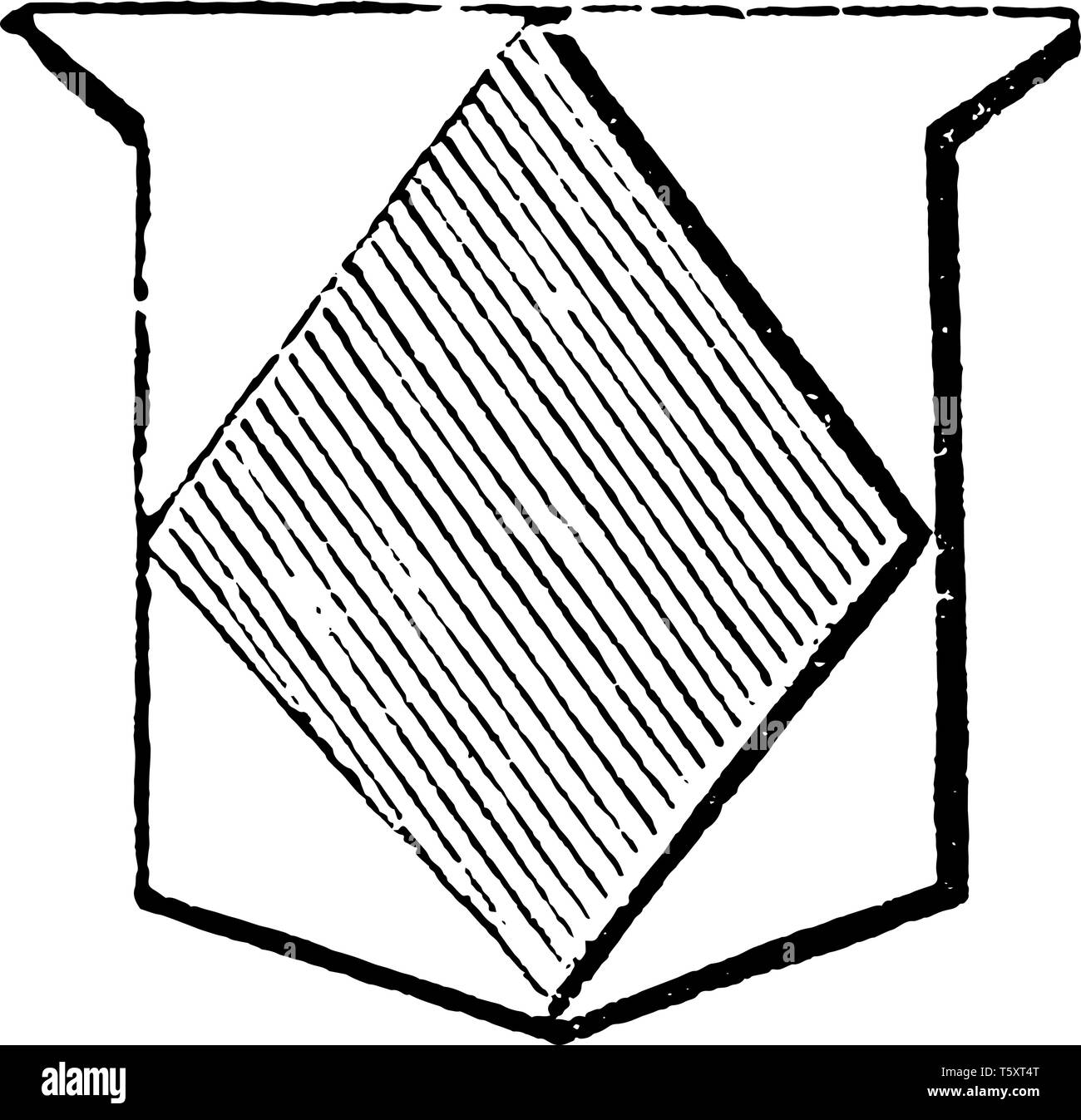 Lozenge ordinary is by four equal parallel lines but rectangular hi-res ...