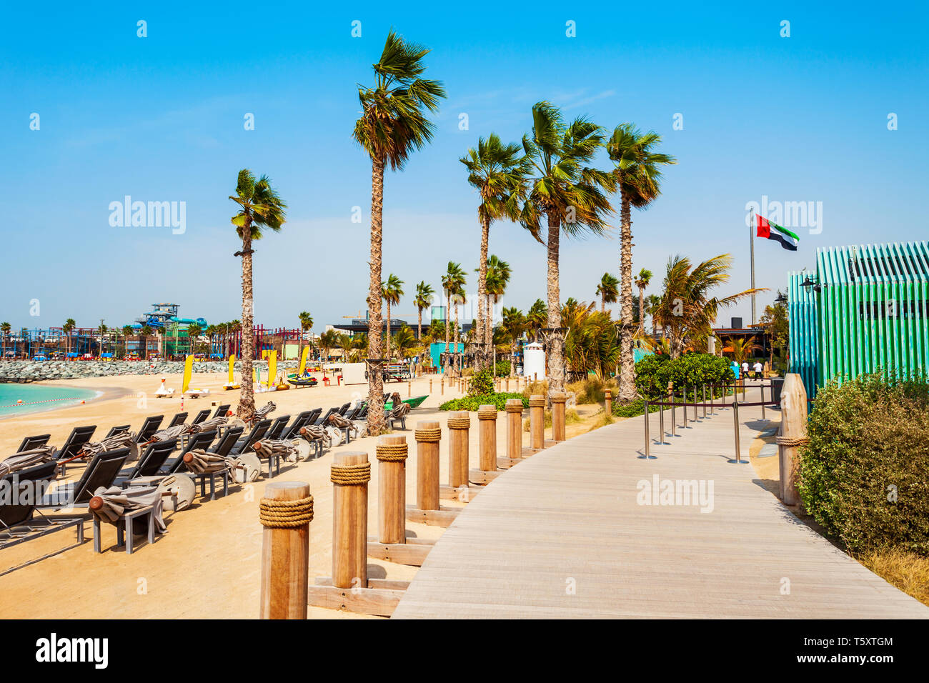 La Mer or Jumeira beach is a public beach in Dubai city in UAE Stock Photo  - Alamy