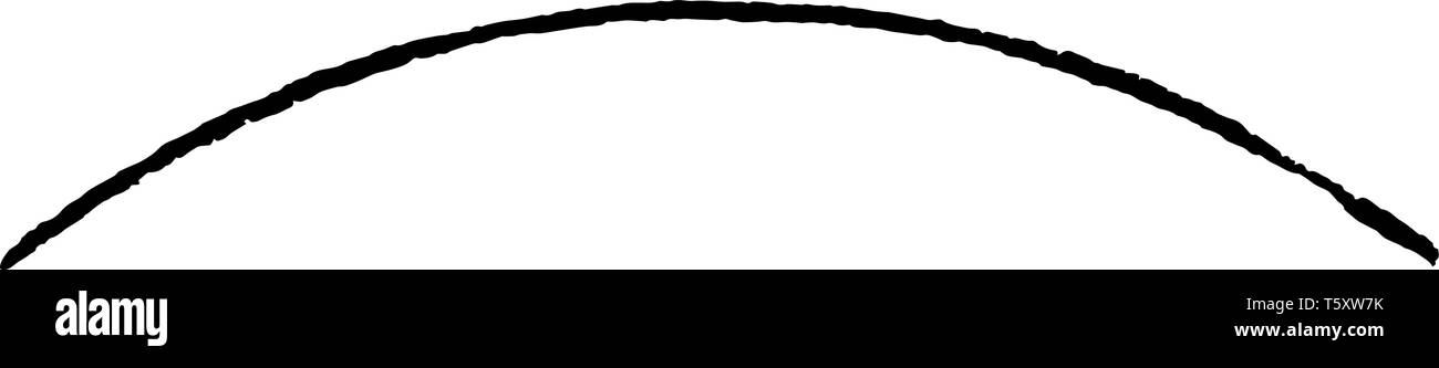 Line Arched are numerous and each has an Heraldic name expressive of its form, vintage line drawing or engraving illustration. Stock Vector